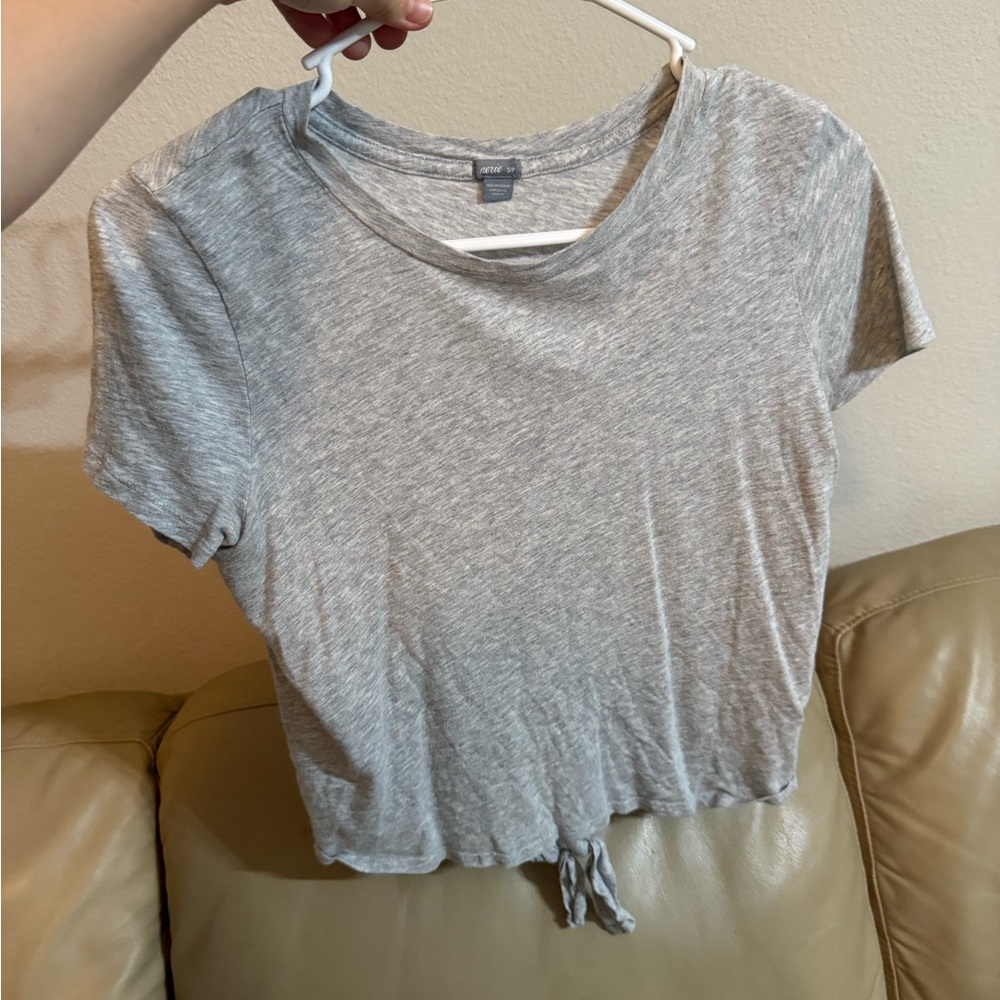 Aerie Gray crop top